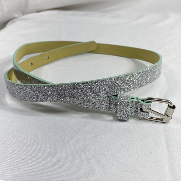 Cat & Jack Kid’s Silver Glittery Belt - Picture 1 of 5